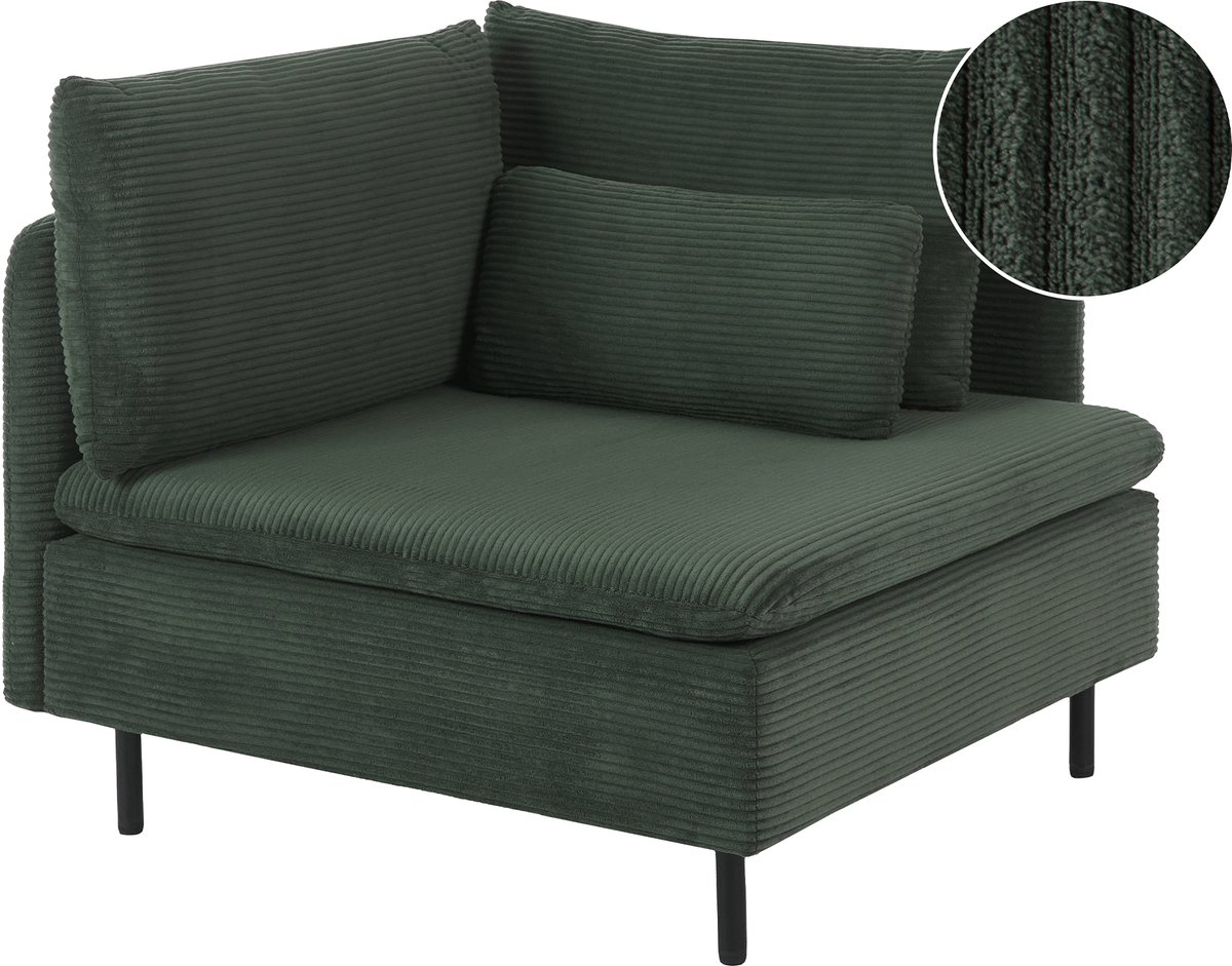EGERIS - Hoekmodule - Groen - Corduroy