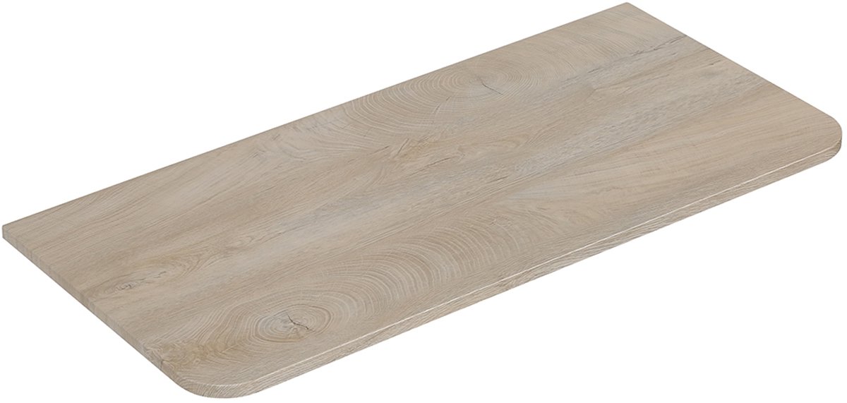 Wiesbaden Sulora Topblad Afgeronde Hoeken - 120x48cm - Licht Eiken