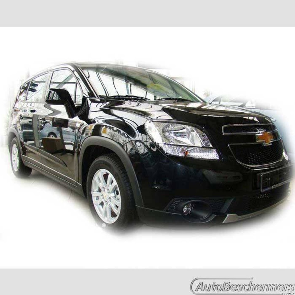 Stootlijsten set zwart voor Chevrolet Orlando 2010-. De stootstrips zijn zelfklevend. Set a 4 stuks (#0034)