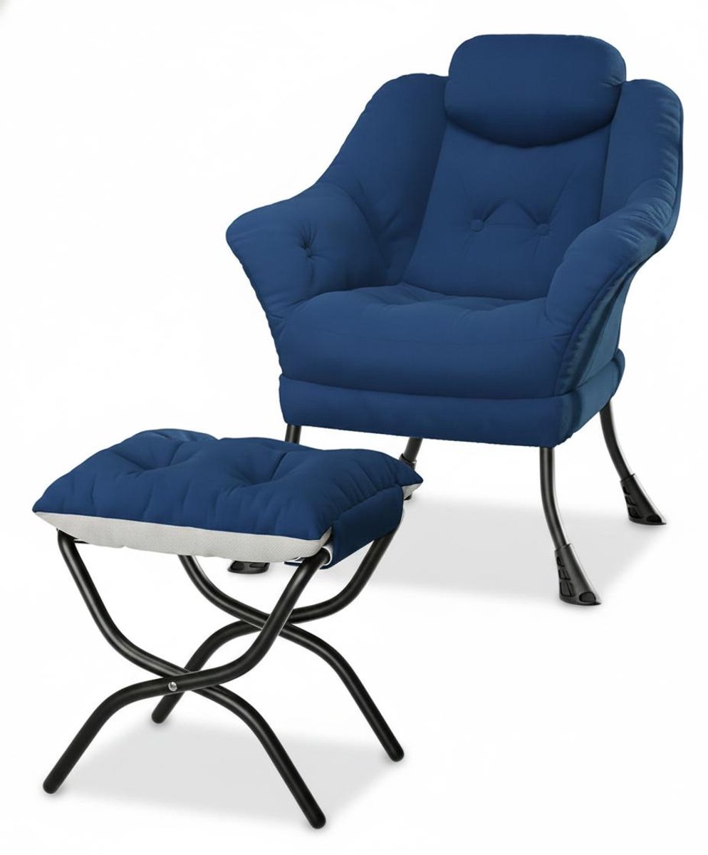 Triumpunpre Opvouwbare Vloerzitbank met IJzeren Frame - Luie Bank met Zachte Corduroy Bekleding - Grondstoel voor Woonkamer, Slaapkamer, Lezen & Gamen - 75x68x20 cm - Groen