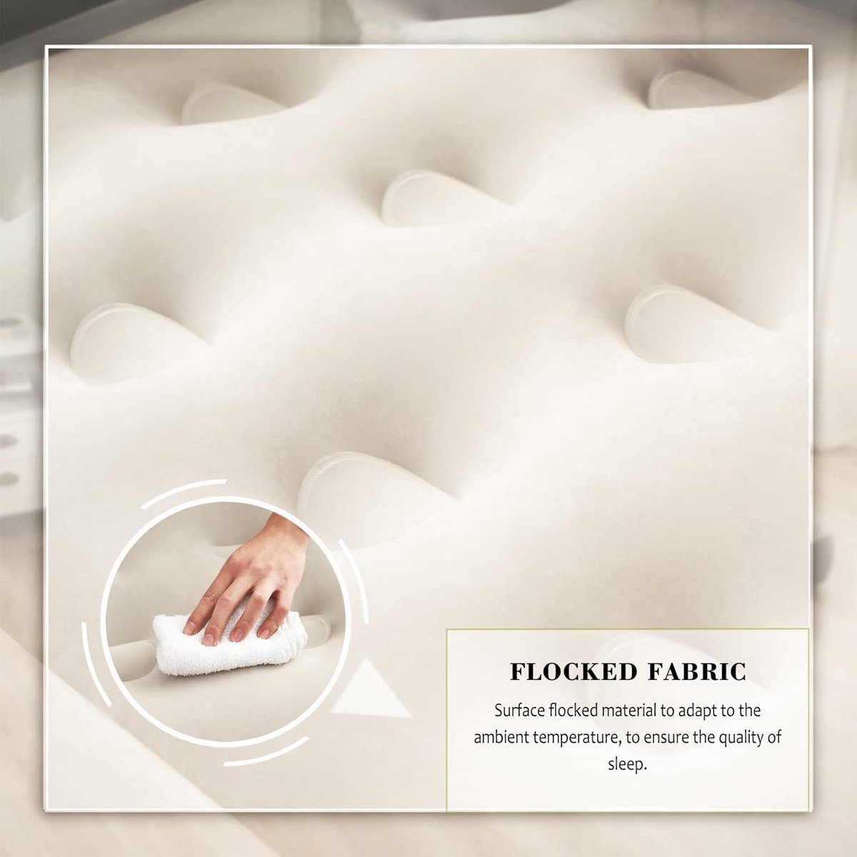 Thijox - Queen Size Luchtmatras Opblaasbaar Bed met Kussens en Rugleuning - Ideaal voor Camping, Feesten, Tuin en Logeren - Snel Opblazen, Comfortabel