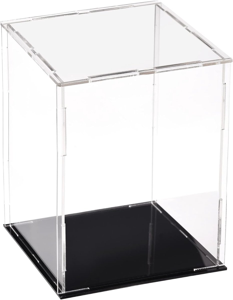 SnelShoppen - Acryl transparante display case box - stofdichte bescherming cube - verzamelobject tentoonstelling box 10x10x15cm - perfect voor collect
