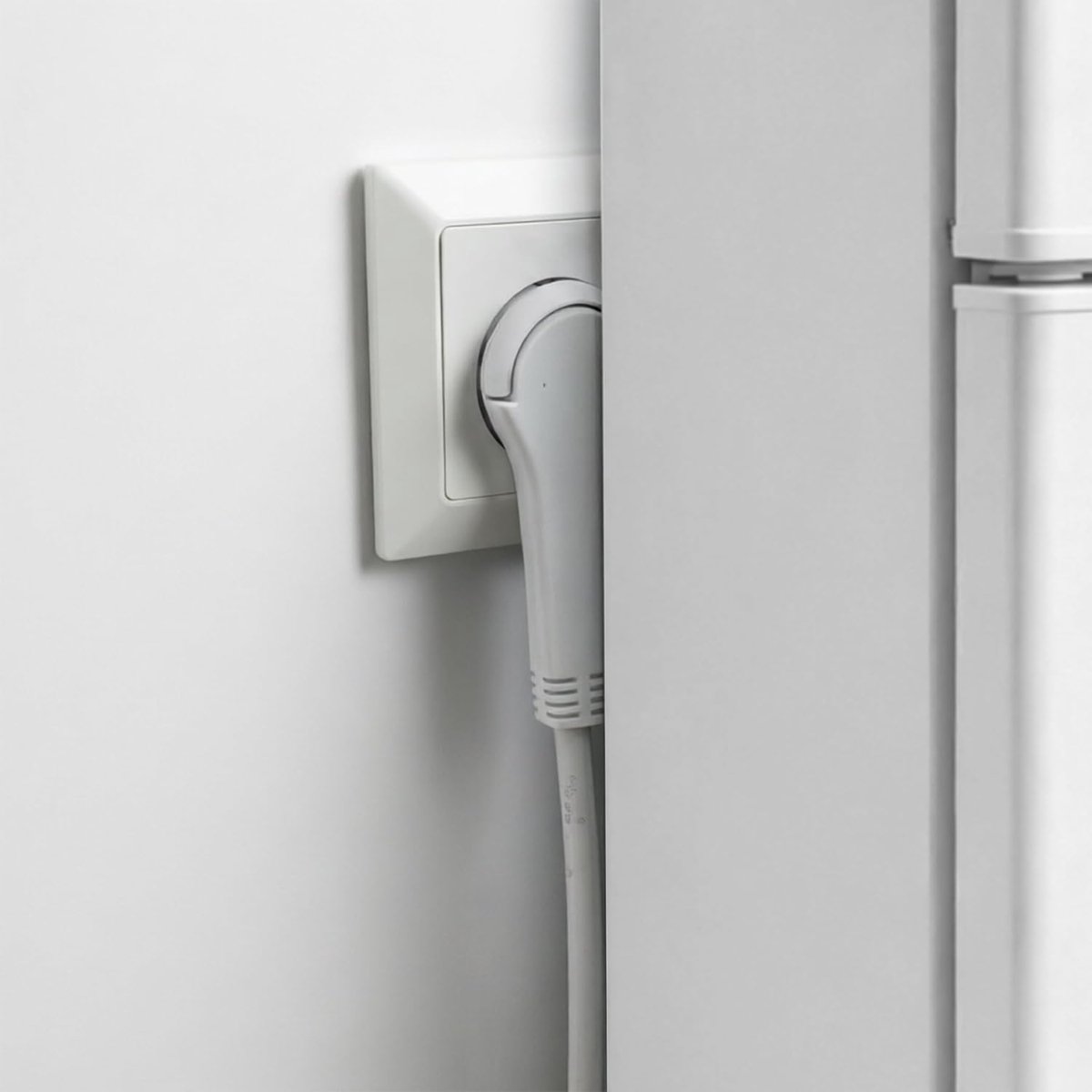 SnelShoppen - 4-voudige stekkerdoos met USB, platte stekker, TÜV GS-gecertificeerd | Schakelaar, verstelbare afstand, 3680 W, 1,5 m verlengkabel, wit