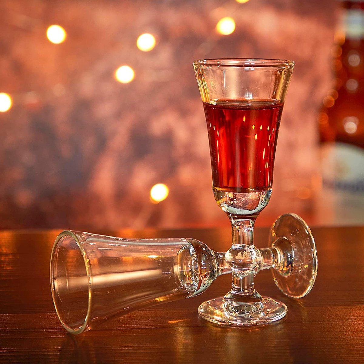 SnelShoppen - Set van 6 Heldere Sherry Glazen 30ML | Loodvrij Port Glazen | Ideaal voor Liqueur, Vodka, Tequila, Perfect voor Feestjes, Keuken en Camp