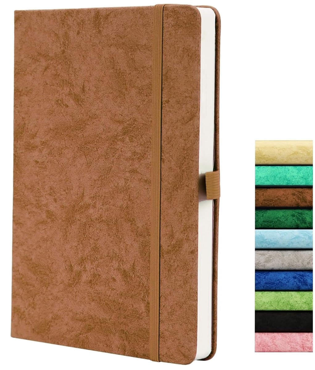 SnelShoppen - Dotted Journal A5 met 120GSM Papier, 164 Pagina's, Penlus, Binnenzak en Elastische Strik - Perfect voor Notities, Bullet Journaling en C