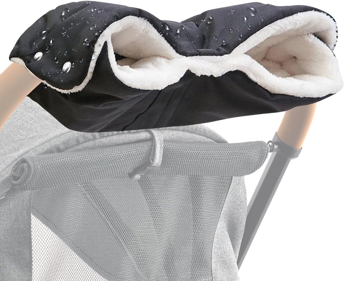 SnelShoppen - Baby Stroller Gloves, Pushchair Muff met Fleece Binnenkant, Universele Maat, Hand Muff voor Buggy's, Waterdicht en Winddicht, Ideaal voo