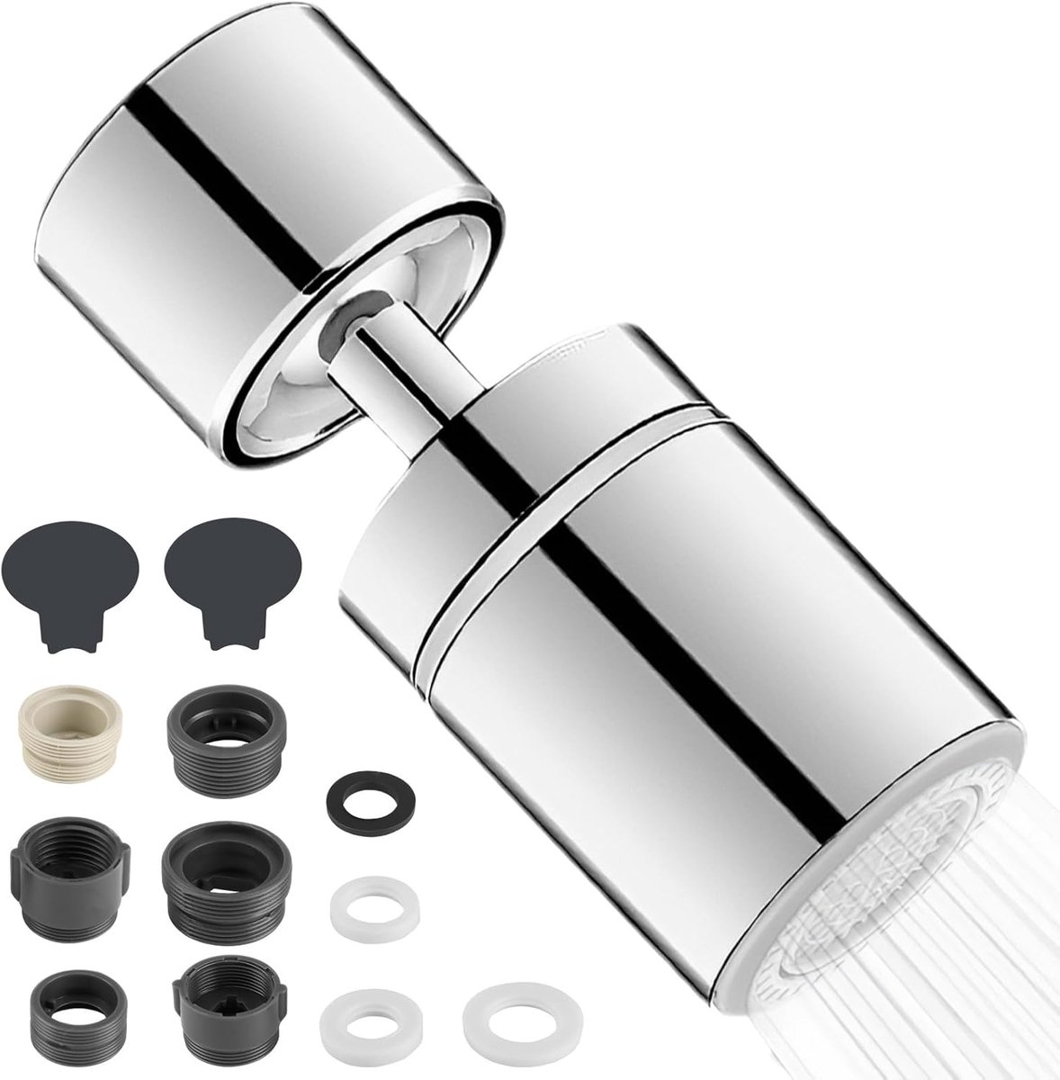 SnelShoppen - Aerator Keukenkraan 360° Rotatable, Atomizer, 2 Modi, Waterbesparende Faucet Adapter voor Keuken, Multifunctioneel en Stijlvol Design