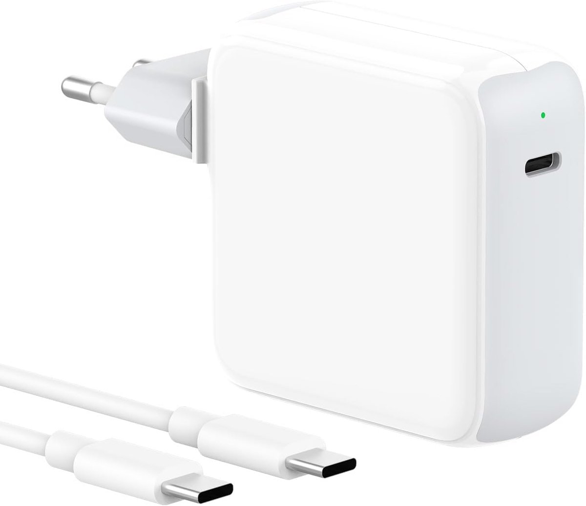 SnelShoppen - 70W USB C Lader voor MacBook Pro 13/14/15/16", MacBook Air 2020/2019/2018, iPad M2/M4 - Snellader met 2M USB C naar C Kabel, LED Indicat