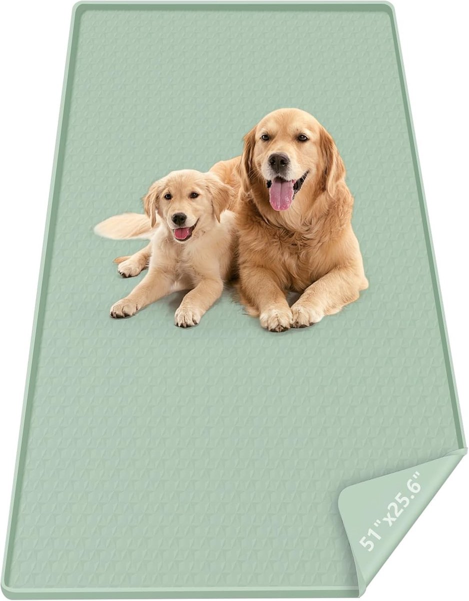 Grote herbruikbare hondentoiletonderlegger, 130 x 56 cm, waterdichte en lekvrije puppytrainingsmat, ideaal voor zindelijkheidstraining en hondenopvang