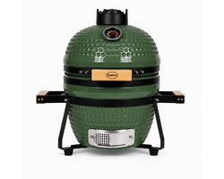 Barero Kamado BBQ - 13 Inch Houtskool Barbecue - Inclusief Onderstel - Egg met Accessoires - Groen…