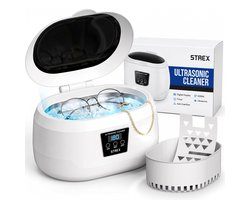 Strex Ultrasoon Reiniger 600ml - 360º - Ultrasone Reiniger - Reinigingsapparaat Voor Brillen / Sieraden / Horloge / Munten