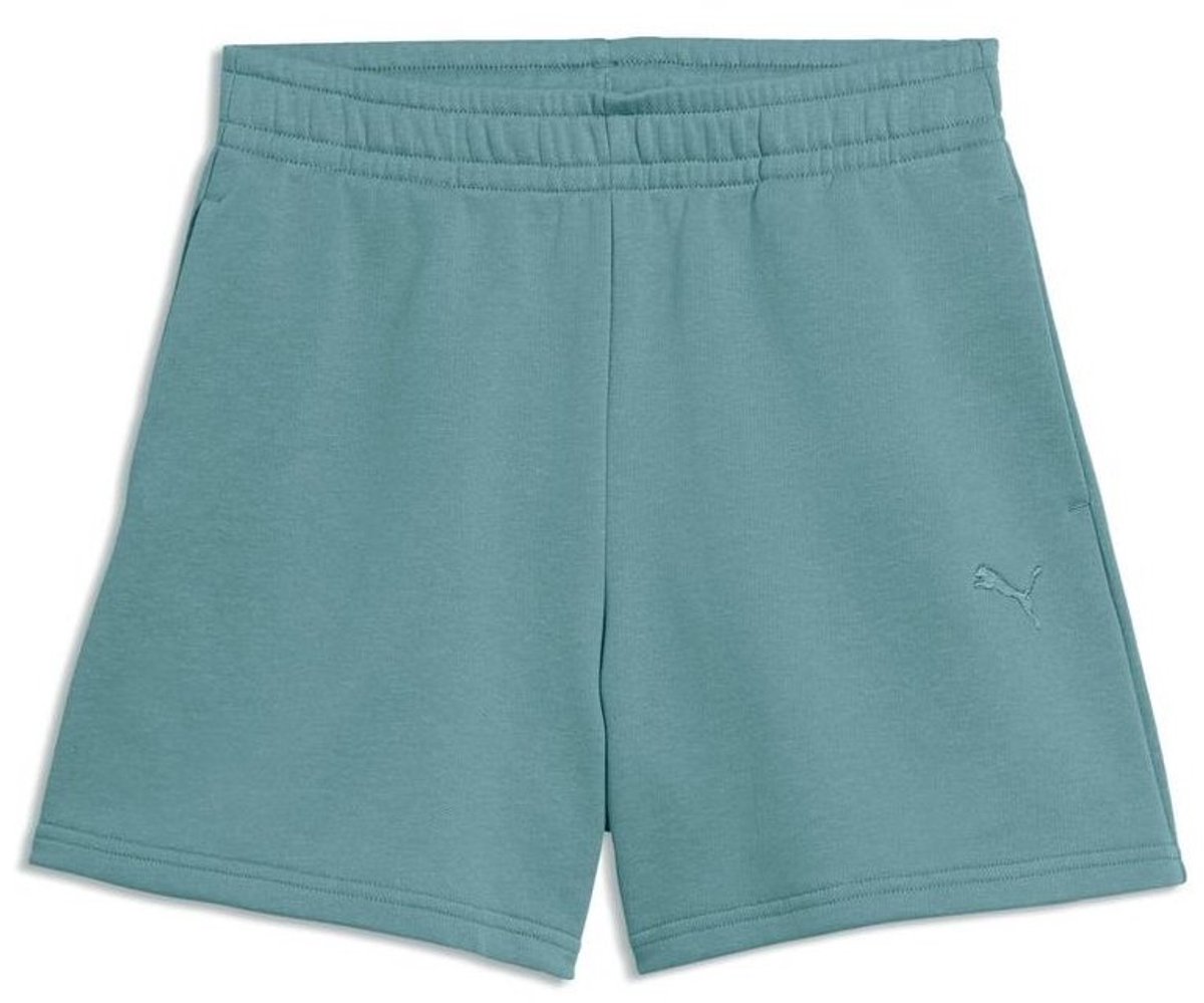 Puma kindersportbroek Ess High Waist Shorts TR G 691721 Blauw