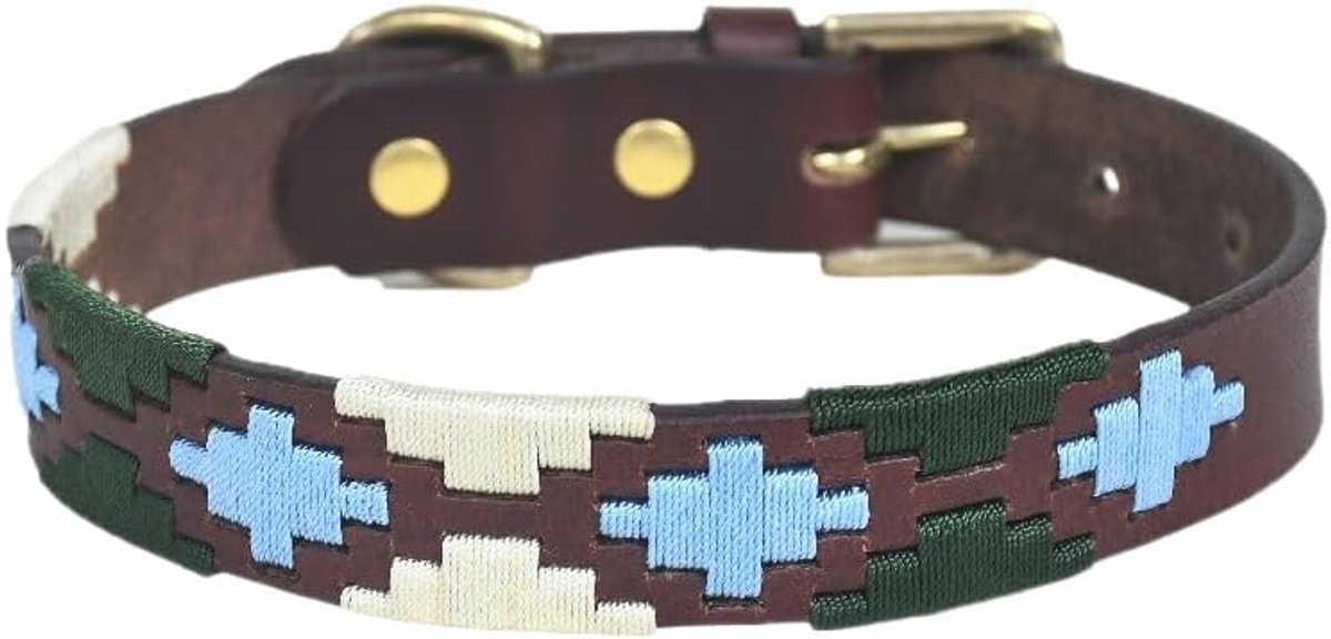 SnelShoppen - Dog Collar XXL 48-63 cm - Luxe Hondenhalsband van 100% Zacht Leder - Klassiek Western Design - Perfect voor Grote Honden - Ideaal voor W