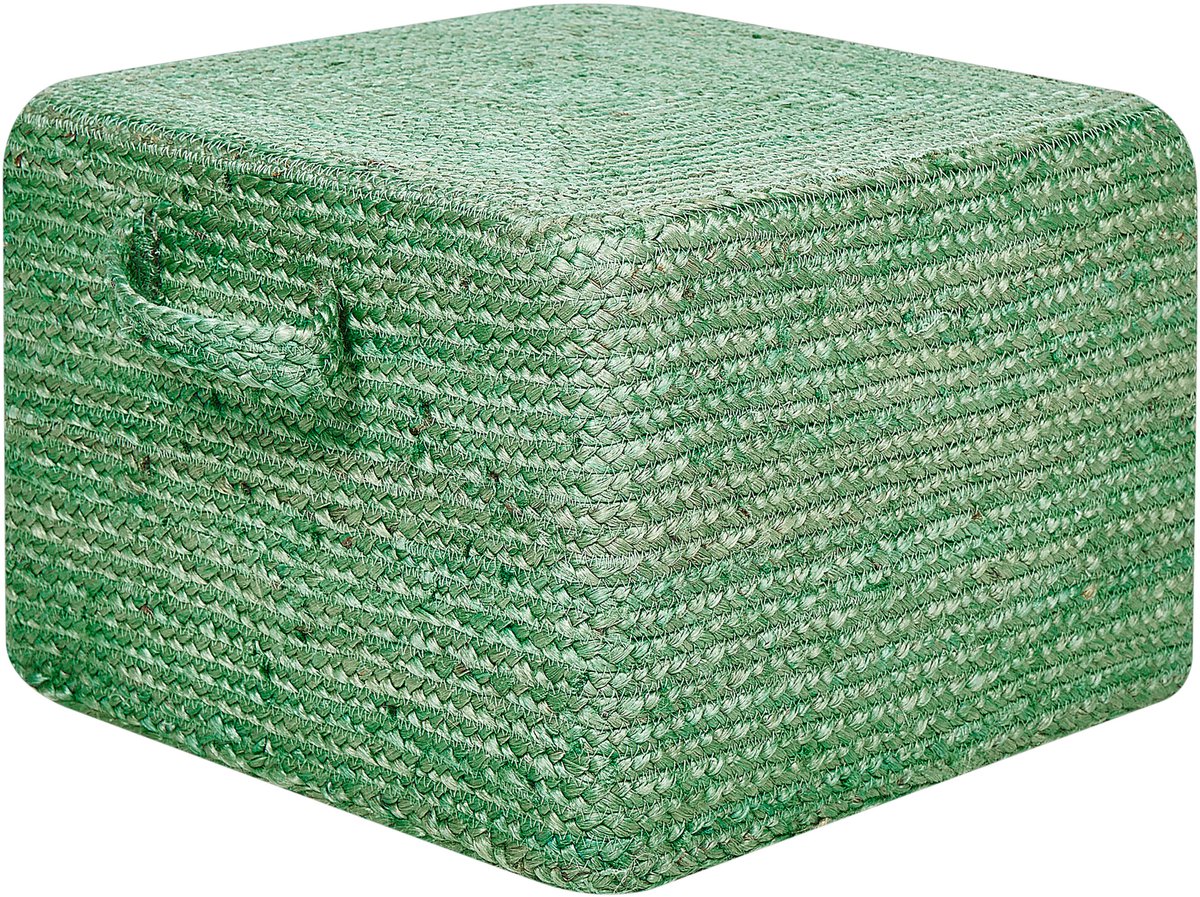 DHADAR - Poef - Groen - Jute