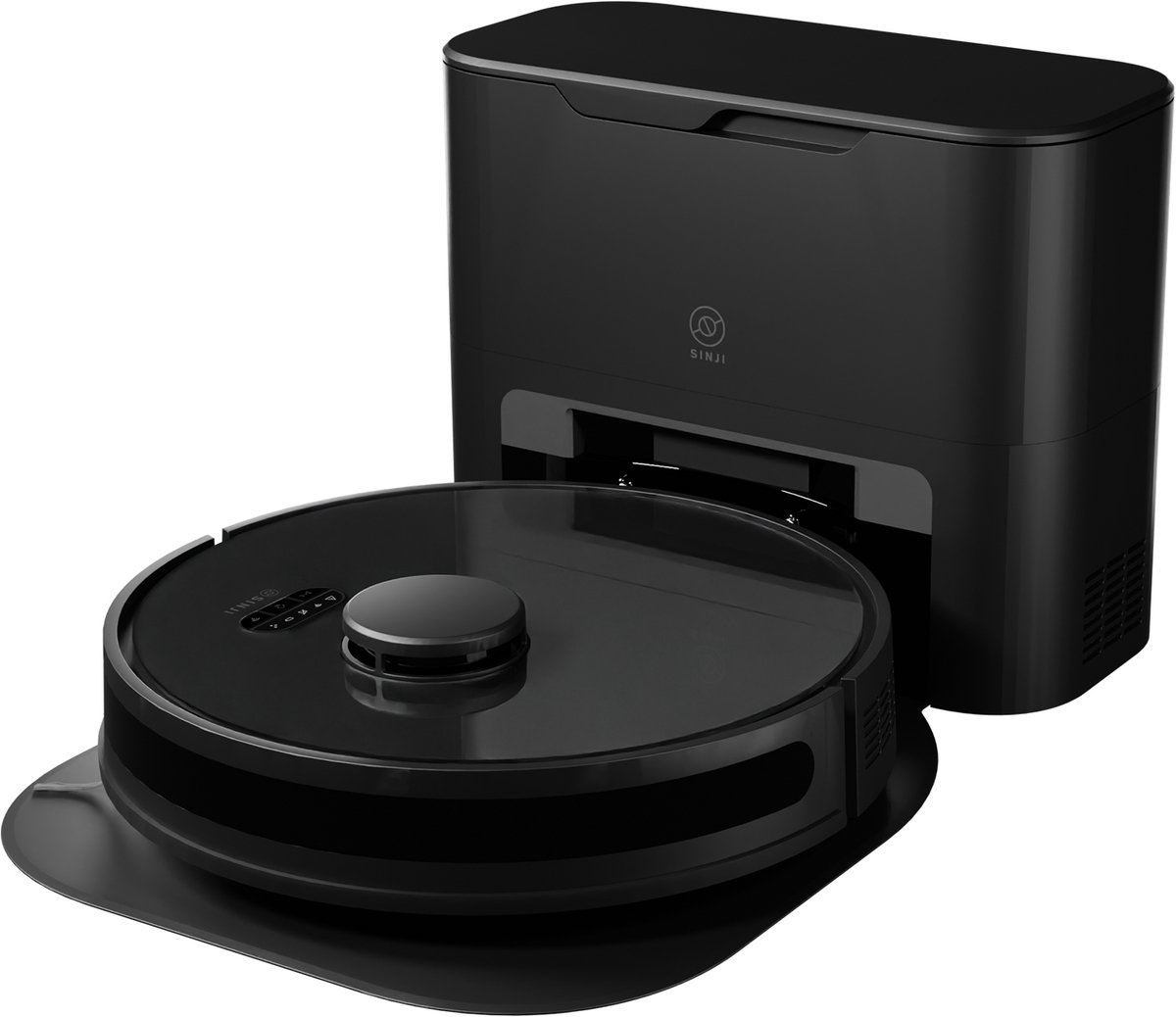Bol.com Sinji Robotstofzuiger met Dweilfunctie & Laadstation – Stofzuiger Draadloos – Robotstofzuiger Huisdieren – Smart App aanbieding