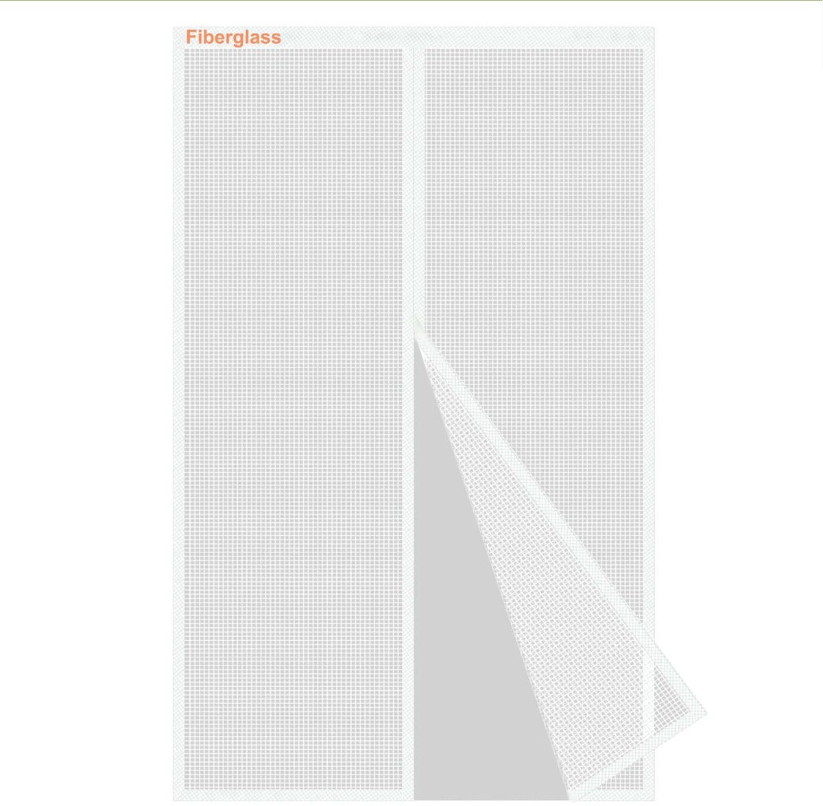 SnelShoppen - Magnetische Vliegengordijn Deur 90x200cm, Wit Glasvezel Gaas - Ideaal voor Tuin, Huis, Camping, Kinderen, Voorkomt Insecten, Eenvoudige