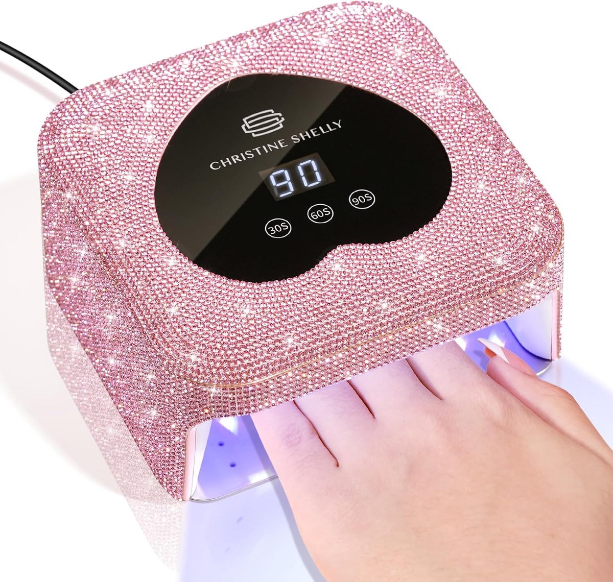 SnelShoppen - UV Nagel Lamp 48W - Snelle Nageldroger voor Gel Nagellak met Sensor en 3 Timers - Zwart, Perfect Cadeau voor Vrouwen en Meisjes