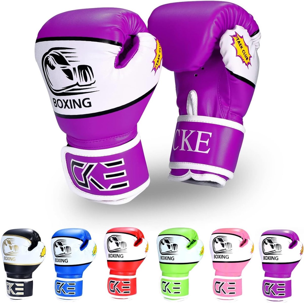 SnelShoppen - Kinderen Bokshandschoenen voor Jongens en Meisjes 5-12 Jaar - Kickboksen, Muay Thai, Ademend, Weatherproof Leer, Comfortabel, 100g