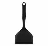 Spatule de cuisson en silicone large - Résistante à la chaleur, antiadhésive, lavable au lave-vaisselle et 100 % sans BPA | Spatule, spatule à mélanger | Ustensiles de cuisine noir
