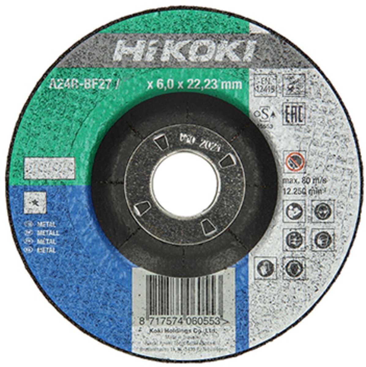 HiKOKI Afbraamschrijf voor metaal 115 x 6 mm concaaf - 4100231