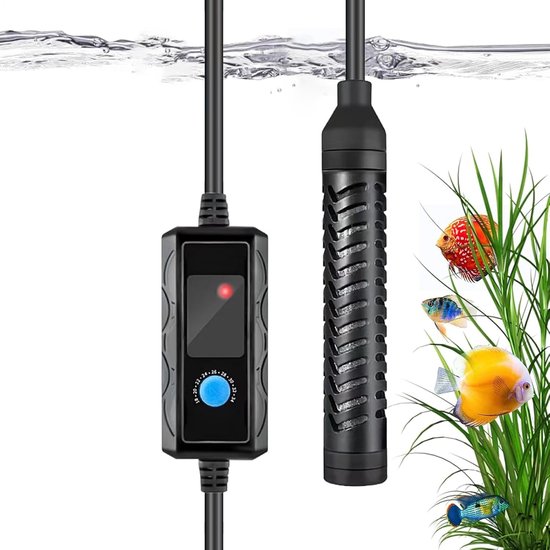 Aquarium Verwarming - Thermostaat Heater - Stabiel Water - Automatische Temperatuur - 100W - Zwart