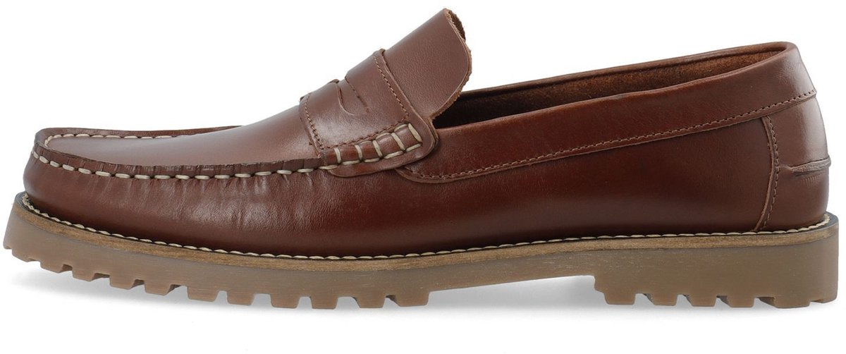 Bianco Leren loafers BIAGREG