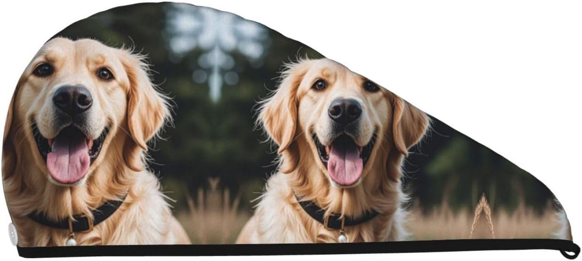 Haardrogende Cap - Haar Tulband - Snel Haar Drogen - Super Absorberend - 64x26 cm - Zwart
