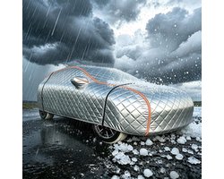 Autohoes Buiten - Beschermhoes Voertuig - Hagel Beschermen - Verdikt Oxford Materiaal - Allweather - Zilver