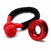 NormadicLife® - Soft Shackle & Bergingsring Set 55.000 LBS - Synthetische Lierbeugel met Beschermhoes - Recovery Ring voor 4x4, SUV & Vrachtwagen