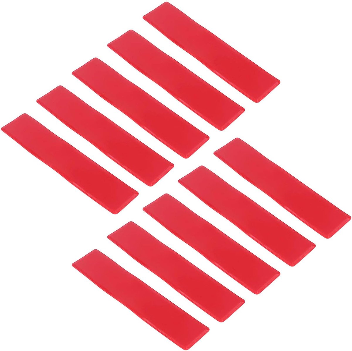 Veldlijn Markers - Sport Markeringen - Sportvelden Markeren - Duurzaam PVC Materiaal - 10 Stuks 34x7.5cm - Rood