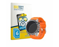 BROTECT - Screenprotector voor WalkerFit M6 Ultra 1.43" - Folie Beschermfolie transparant 6 Stuks