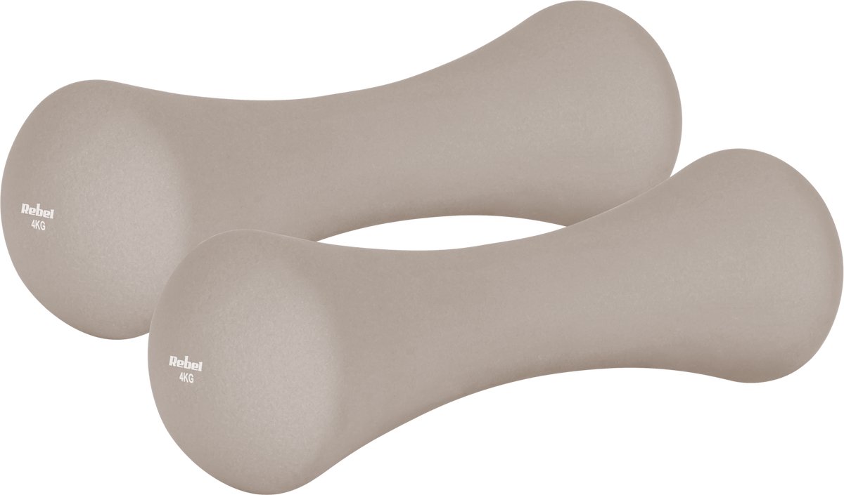 Rebel Active - Neopreen Gietijzeren Halters - 4kg - Antislip Neopreen - Verstelbaar