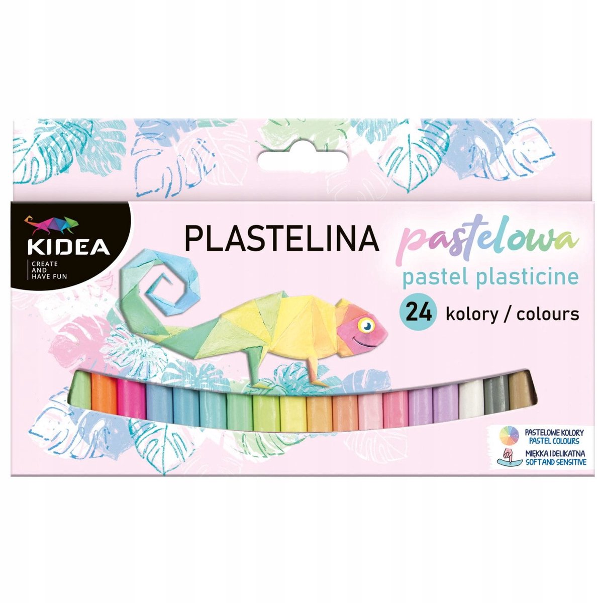 Kidea - Pastelklei voor Kinderen - 24 Kleuren - Zacht en Flexibel