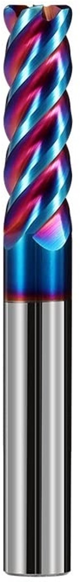 Radius Freesfrees - Metaal Frees - CNC Bewerking - HRC65 Hardheid - 2.5R0.2x7.5x4Dx50 - Zilverkleurig