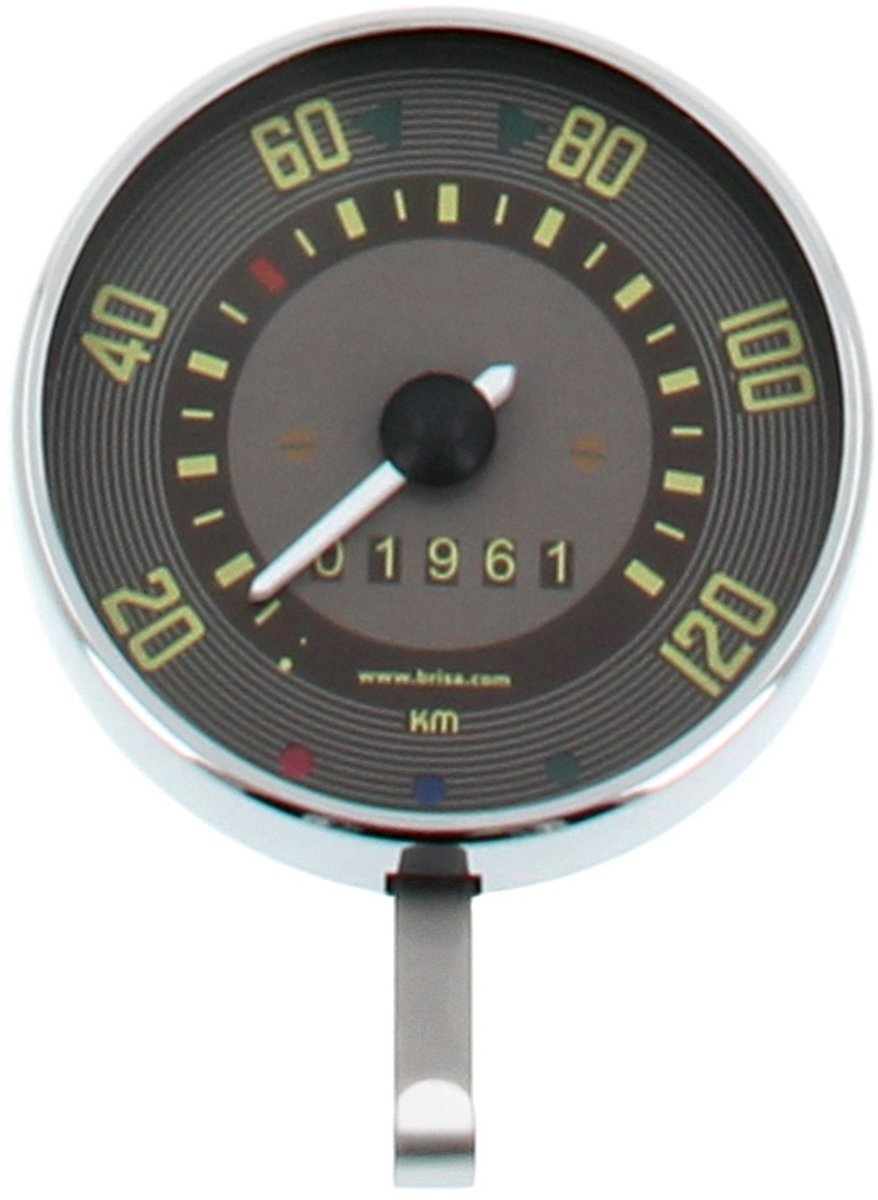 VW T1 Bulli-bus wandmodel sleutelhouder in snelheidsmeter - design (in geschenkverpakking)