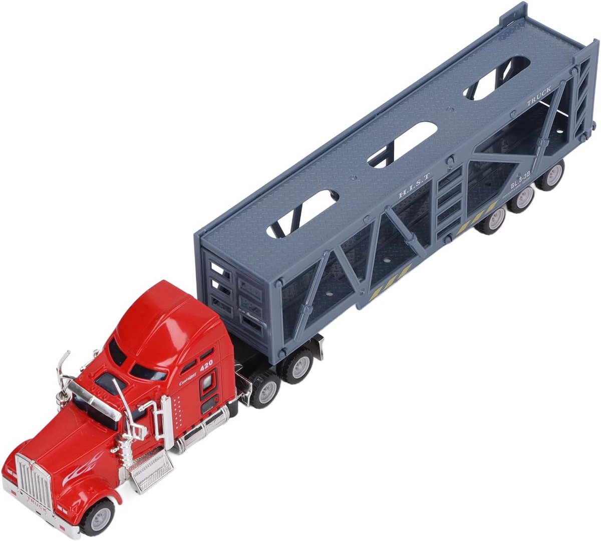 RC Containerwagen - Oplegger Speelgoed - Interactief Spelen - Realistisch Schaalmodel - 1/65 Schaal - Gekleurd