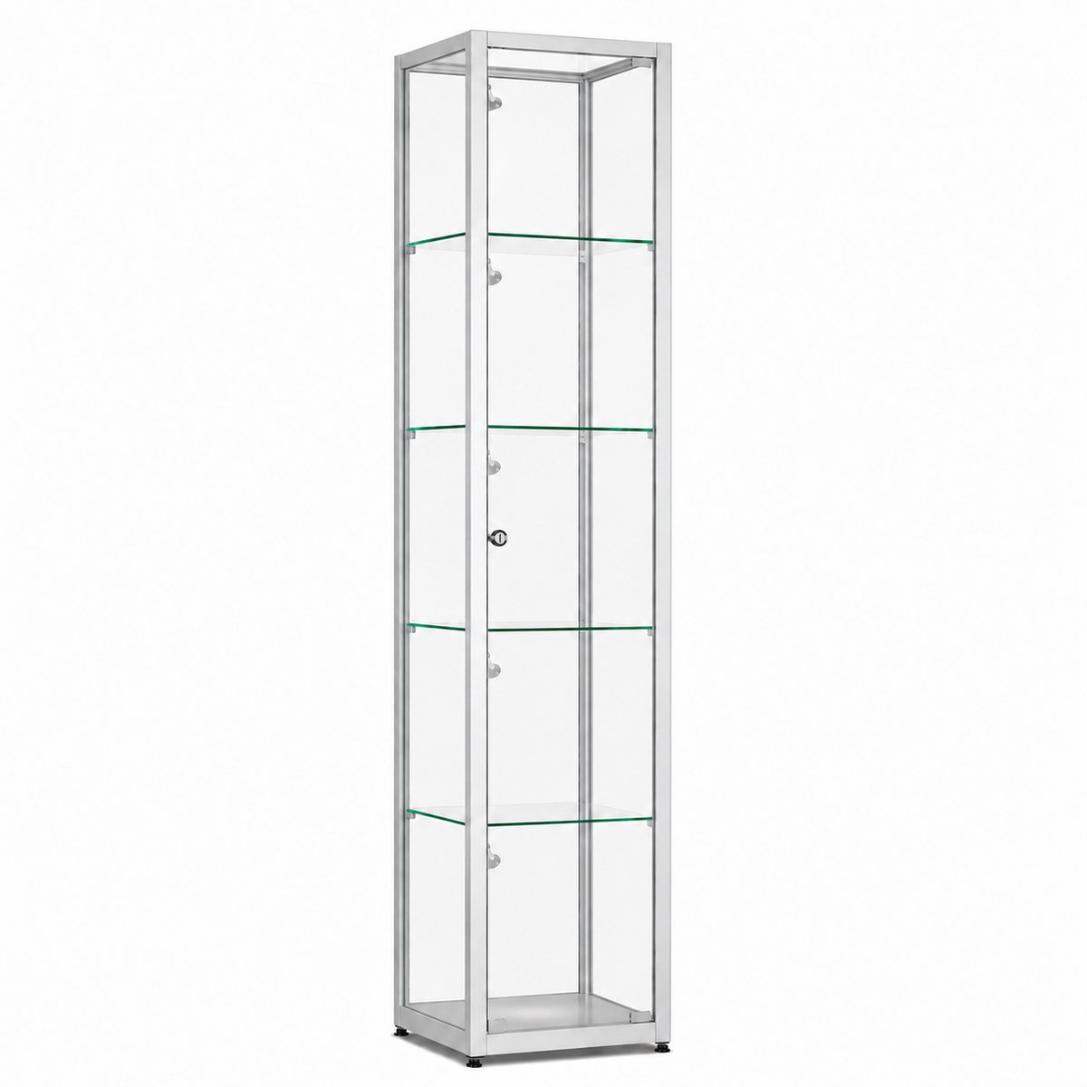 Helioz vitrine Trendline Highlight 500 RVA met railverlichting - aluminium
