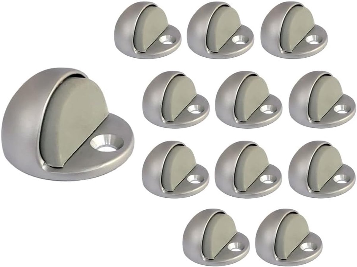 Vloerdeurstop - Deurstopper binnen - Voorkom muren schade - Lage koepel design - H 254 x D 445 mm