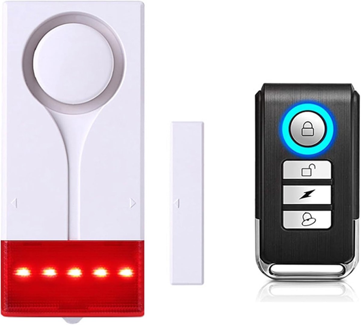 Bewakingsalarmsysteem - Deur sensor - Huis beveiligen - Realtime meldingen - 10.7 cm - Wit