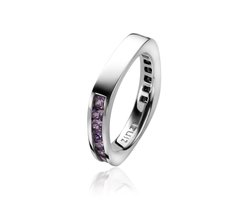ZINZI zilveren ring paars ZIR1157P