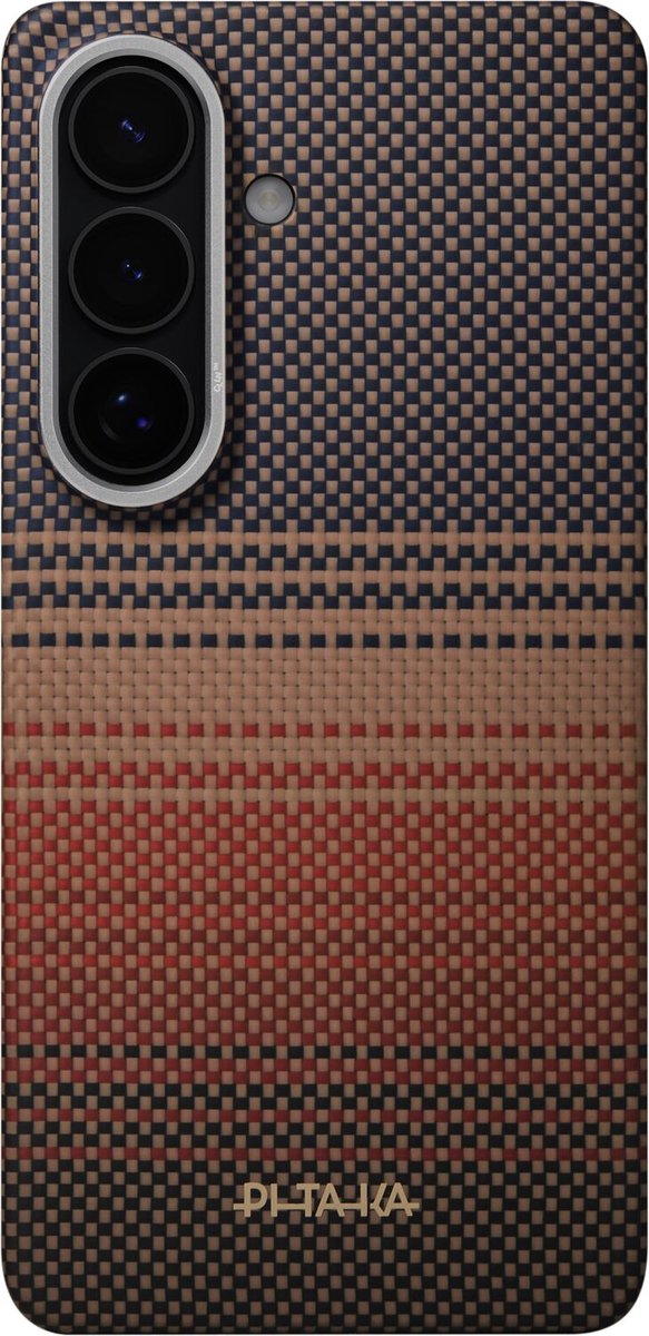 PITAKA Edge Case - Hoesje Geschikt voor Samsung Galaxy S26 Plus - Compatibel met MagSafe - 600D Aramidevezel Back Cover - Ultra Dun - Sunset