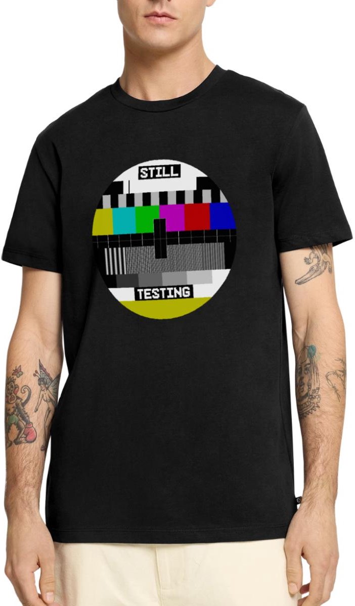Still Testing Testbeeld Premium T Shirt Heren