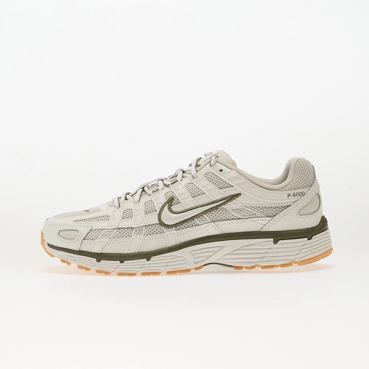 Nike P-6000 Light Bone Medium Gum Sneakers Unisex – /OlijfGroen Wit