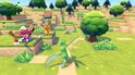 Groene Pokémon met vleugels en klauwen in een bosrijke omgeving met Charmander en Squirtle.