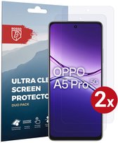 Rosso Screen Protector Geschikt voor Oppo A5 Pro | Ultra Clear Duo Pack | TPU Folie | Case Friendly Beschermfolie | 2 Stuks