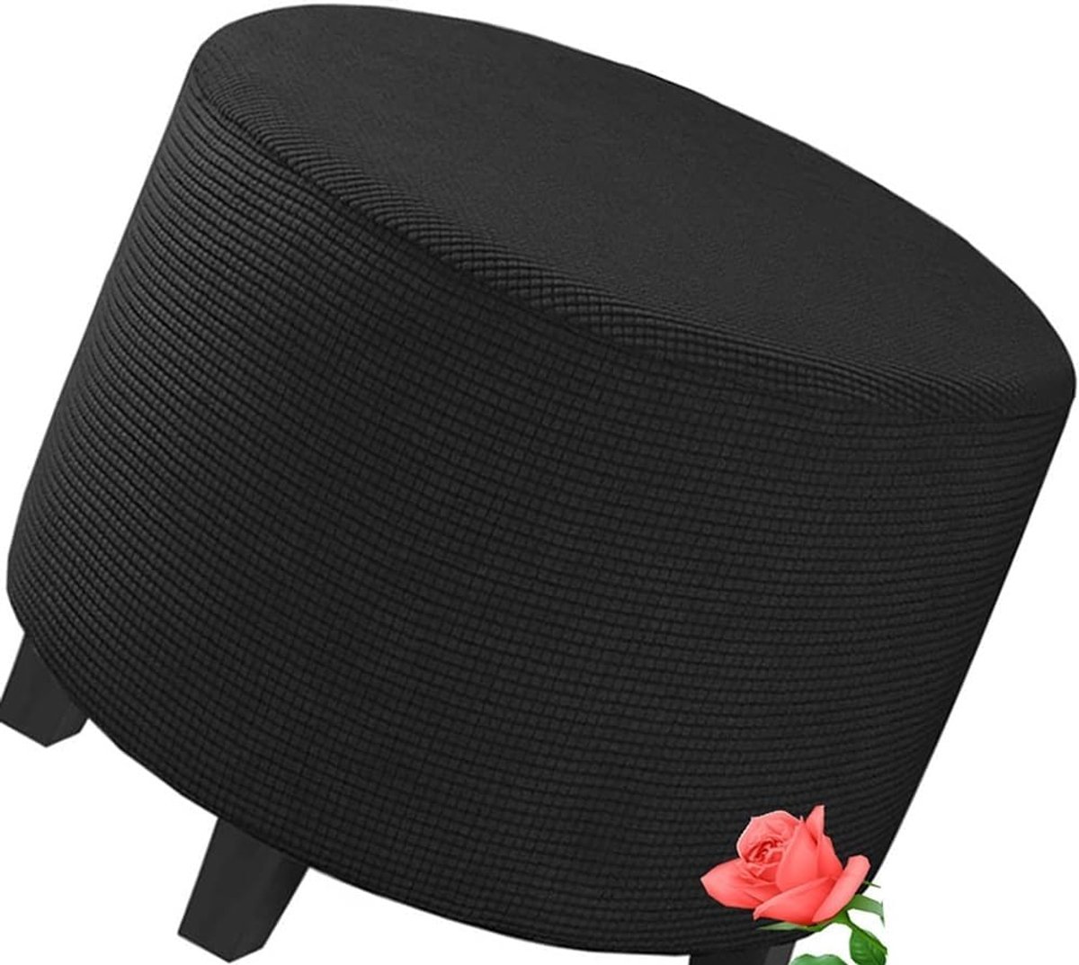 Ottoman Hoezen - Voetenbank Beschermers - Meubels Vernieuwen - Hoge Rekbaarheid - 80 cm - Eff 0011