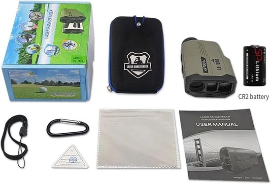 Emvae Golf Rangefinder - Afstandsmeter Golf - Laser Rangefinder Golf - 1000m - 6x Zoom - Golftrainingsmateriaal - Golf Accessoires - Laser Rangefinder — afbeelding 4