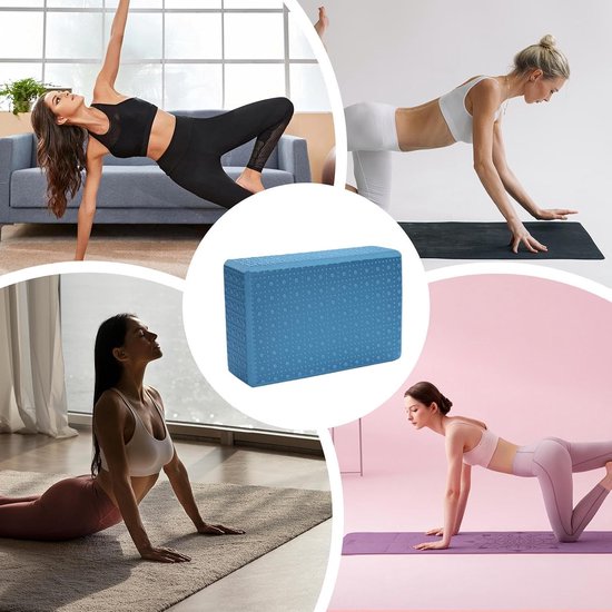 Yogablok Schuimblok - Pilates Hulpmiddel - Balans Training - Antislip Afwerking - 23 x 15 x 6 cm - Niet gespecificeerd — afbeelding 4