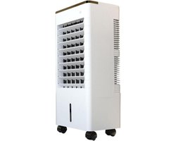 Verdampende Luchtkoeler - Mobiele Airco Ventilator - Ruimte Koelen - 3-in-1 Functie - 24x24x60cm - Wit