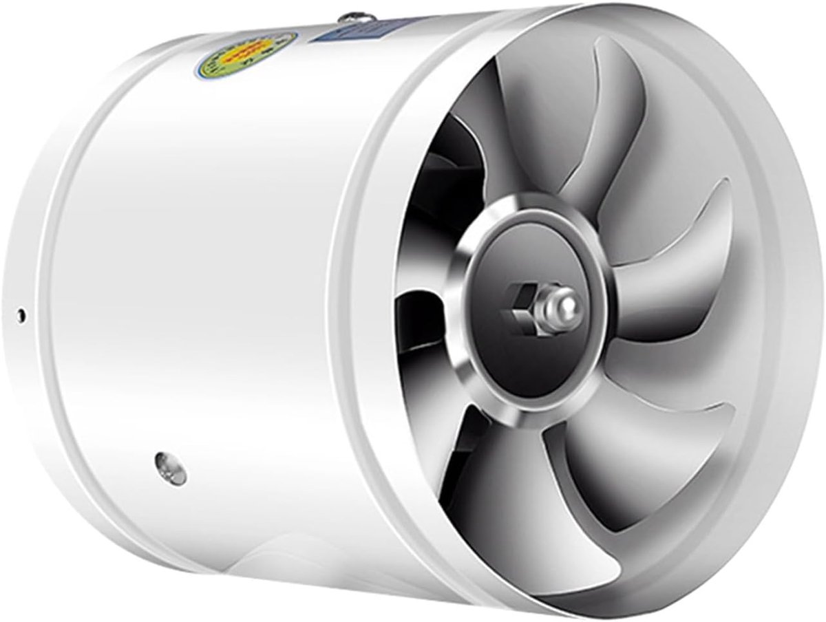 Vloerventilator Afzuig - Ventilatie Ventilator - Lucht Zuiveren - Volledig Metalen - 4 Inc